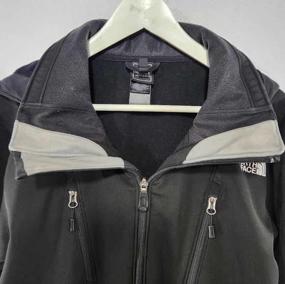 Essential THE NORTH FACE Black Apex Water Resistant Shell Overcoat w/ Hood sz S - Picture 6 of 14